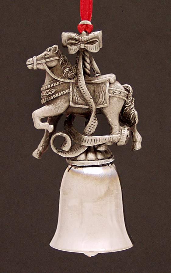 Antique Pewter Mini Bells Carousel - Boxed by Wallace Silver-1