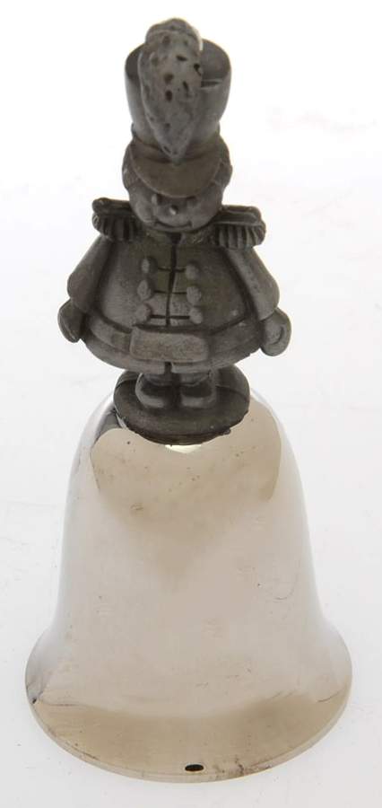 Antique Pewter Mini Bells Toy Soldier - Boxed by Wallace Silver-1