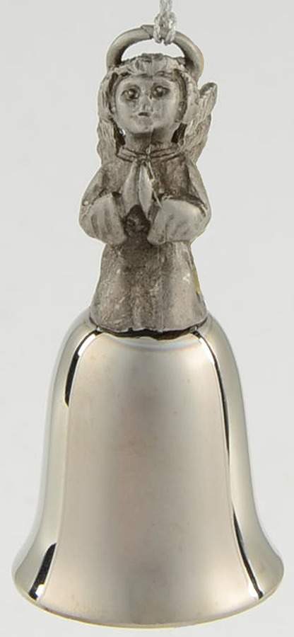 Antique Pewter Mini Bells Angel - Boxed by Wallace Silver-1