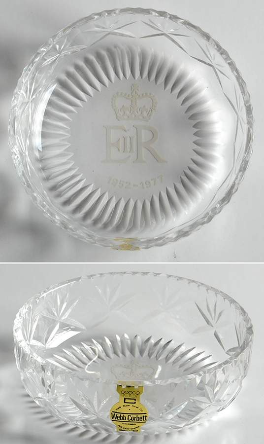 Royalty Giftware Elizabeth Ii Silver Jubilee Bowl - With Box by Webb Corbett-1