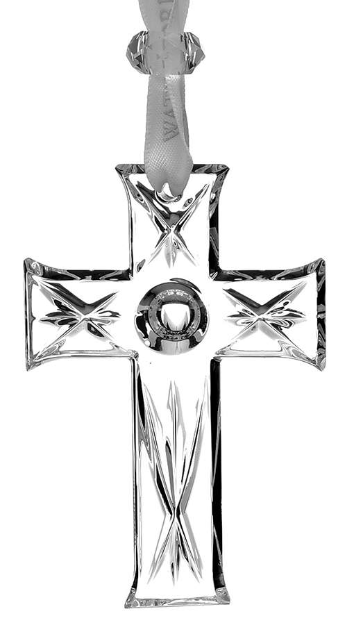 Annual Mini Ornament Cross - Boxed by Waterford Crystal-1