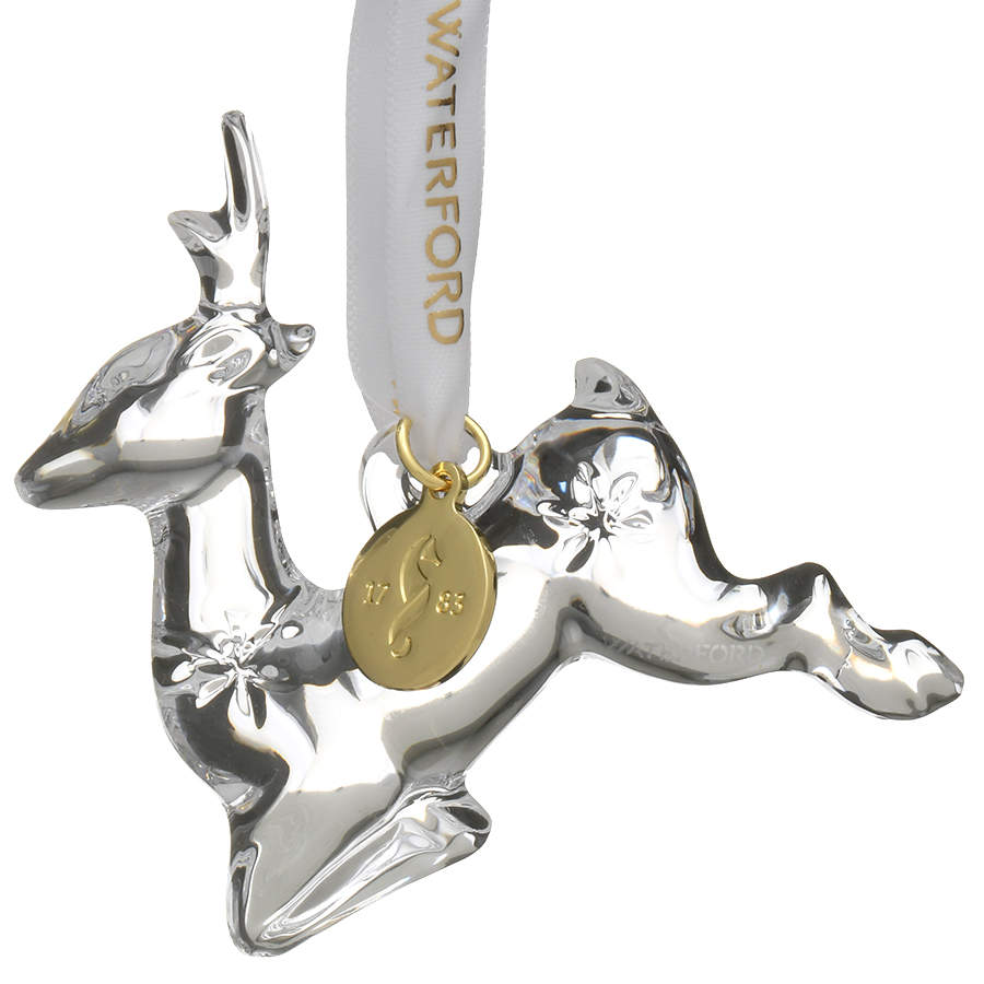Annual Mini Ornament Mini Reindeer Ornament - No Box by Waterford Crystal-1