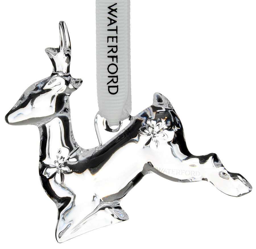 Annual Mini Ornament Mini Reindeer #2 - No Box by Waterford Crystal-1