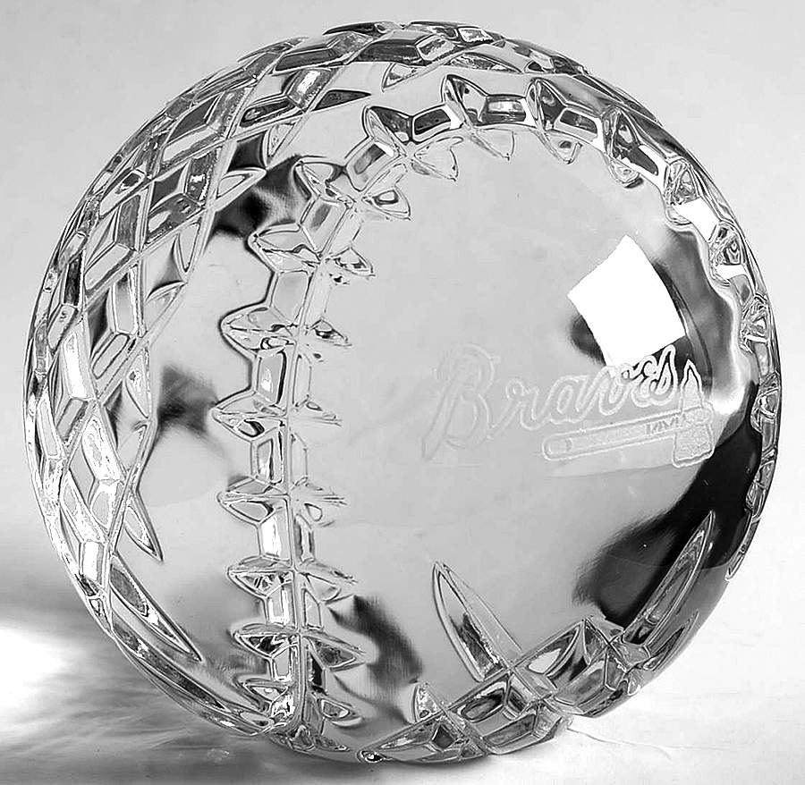 Major League Baseball Atlanta Braves - No Box by Waterford Crystal-1