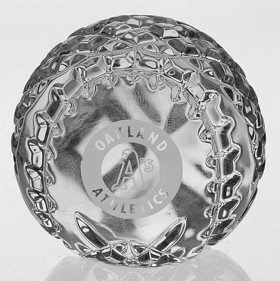 Major League Baseball Oakland A's - Boxed by Waterford Crystal-1