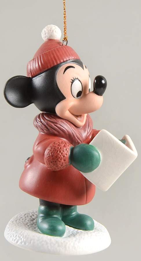 Pluto's Christmas Tree Ornaments Caroler Minnie - Boxed by Walt Disney Classics-1