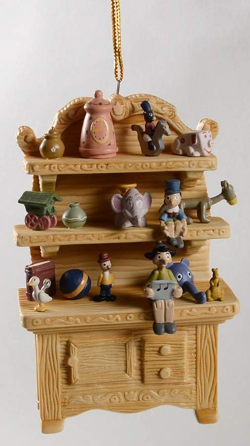 Pinnochio Ornaments Geppetto's Toy Hutch - No Box by Walt Disney Classics-1