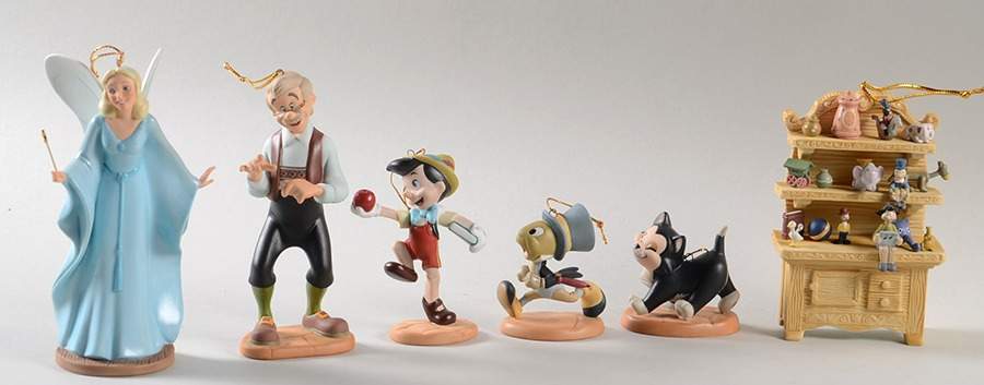 Pinnochio Ornaments Boxed Set Of 6 Ornaments - With Box by Walt Disney Classics-1