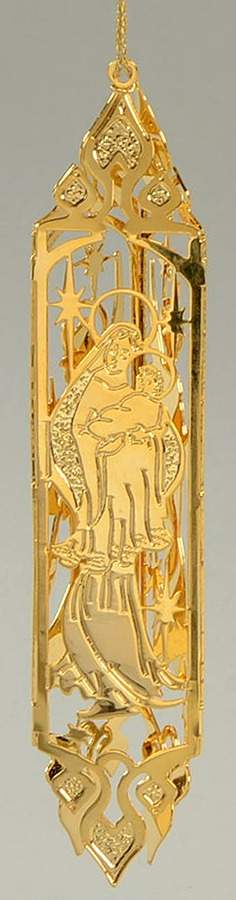 Cathedral Ornaments Madonna With Archangels - Boxed by Wallace Silver-1