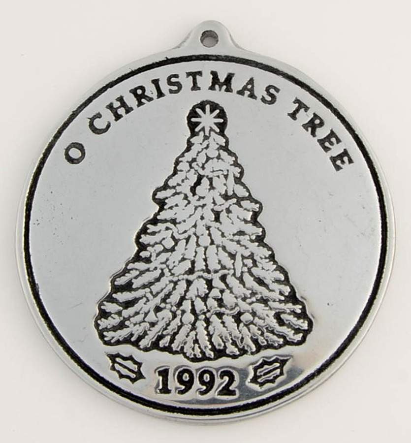 Annual Christmas  Carol Ornaments O Christmas Tree - No Box by Wilton Armetale-1