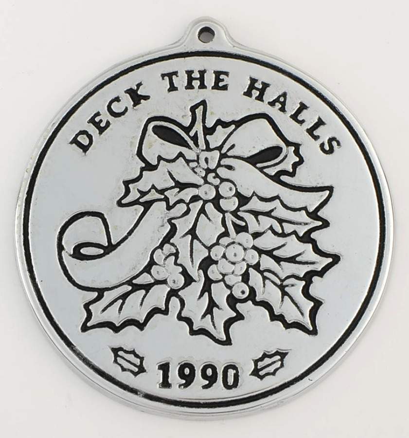 Annual Christmas  Carol Ornaments Deck The Halls - No Box by Wilton Armetale-1