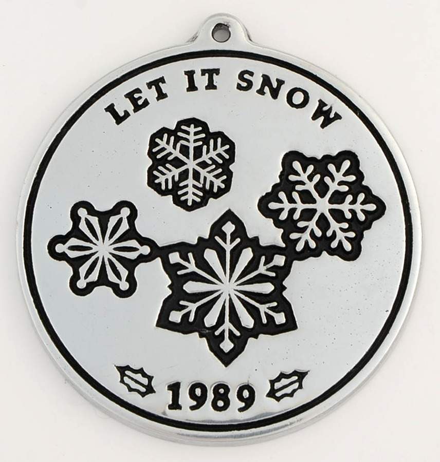 Annual Christmas  Carol Ornaments Let It Snow - No Box by Wilton Armetale-1