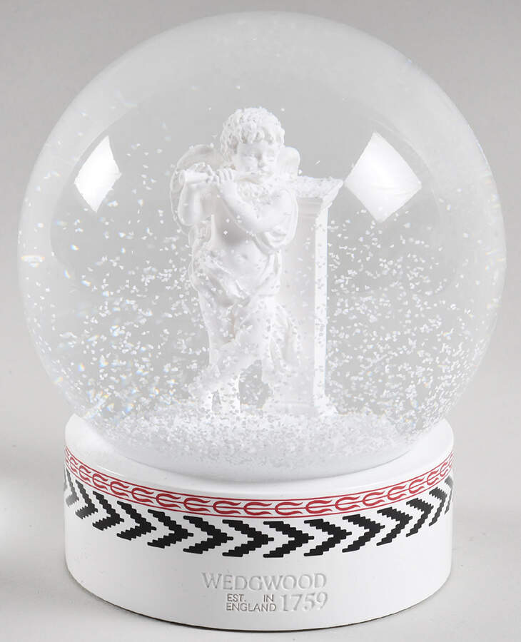 Christmas Snowglobes Cherub Snow Globe - No Box by Wedgwood-1