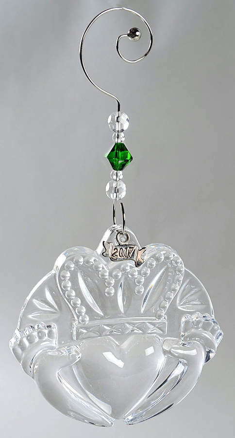 Annual Claddagh Ornament Claddagh - Green Enhancer - Boxed by Waterford Crystal-1
