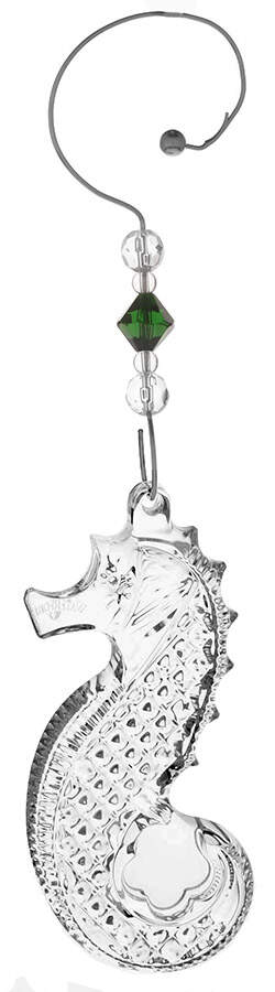Seahorse Annual Ornament Seahorse - Green Enhancer - Boxed by Waterford Crystal-1