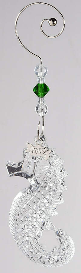 Seahorse Annual Ornament Seahorse - Green Enhancer - Boxed by Waterford Crystal-1