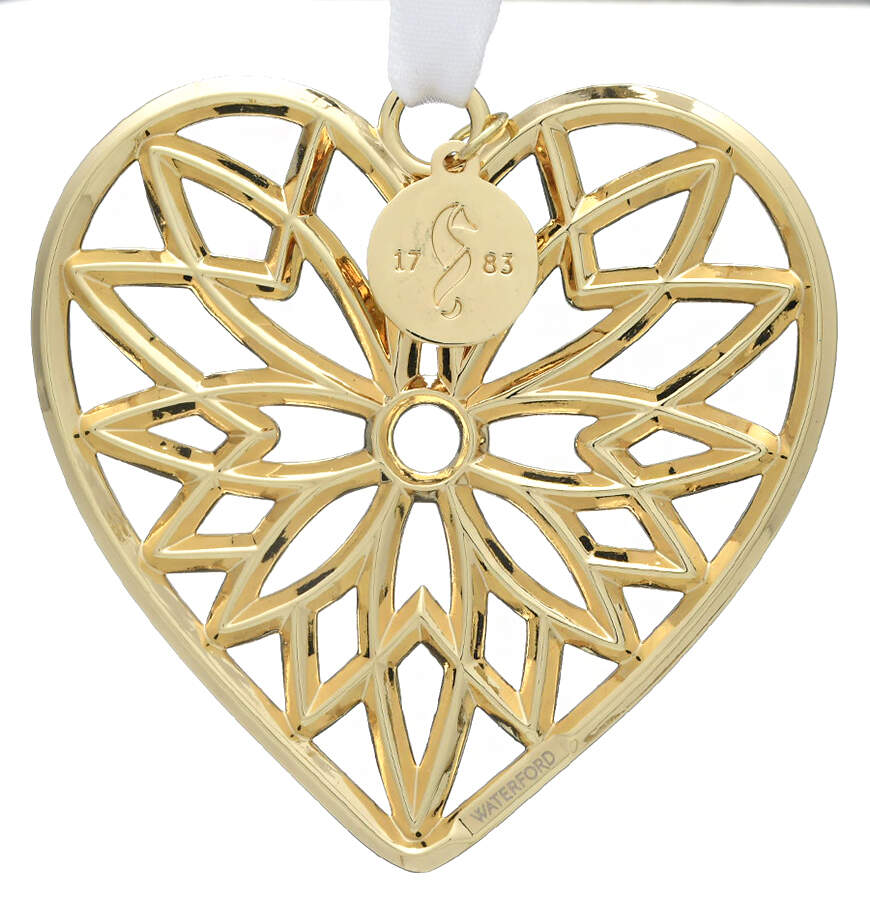 Golden Ornaments Golden Heart Ornament - Boxed by Waterford-1