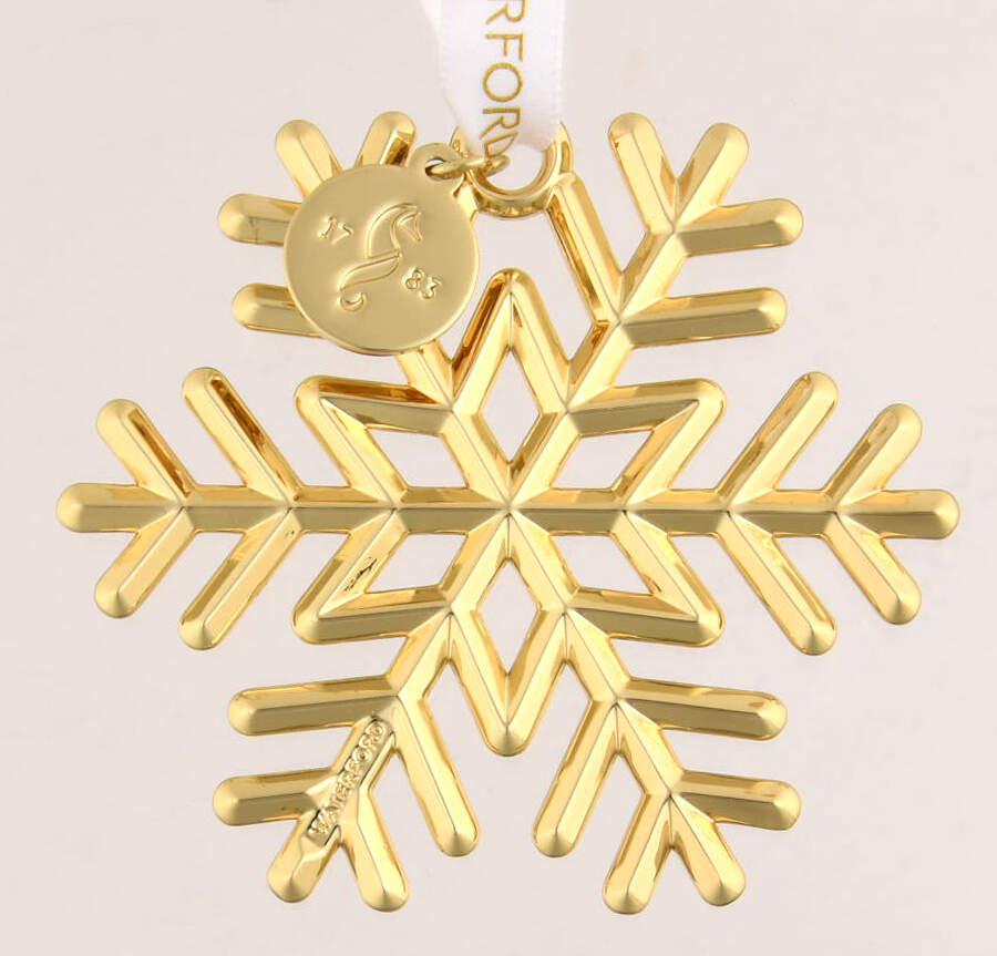 Golden Ornaments Golden Snowflake - Boxed by Waterford-1
