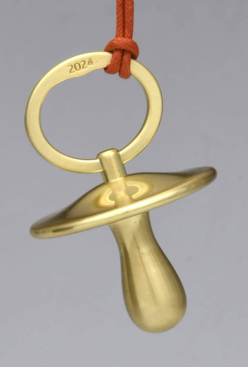 Golden Ornaments Christmas Pacifier - Boxed by Waterford-1