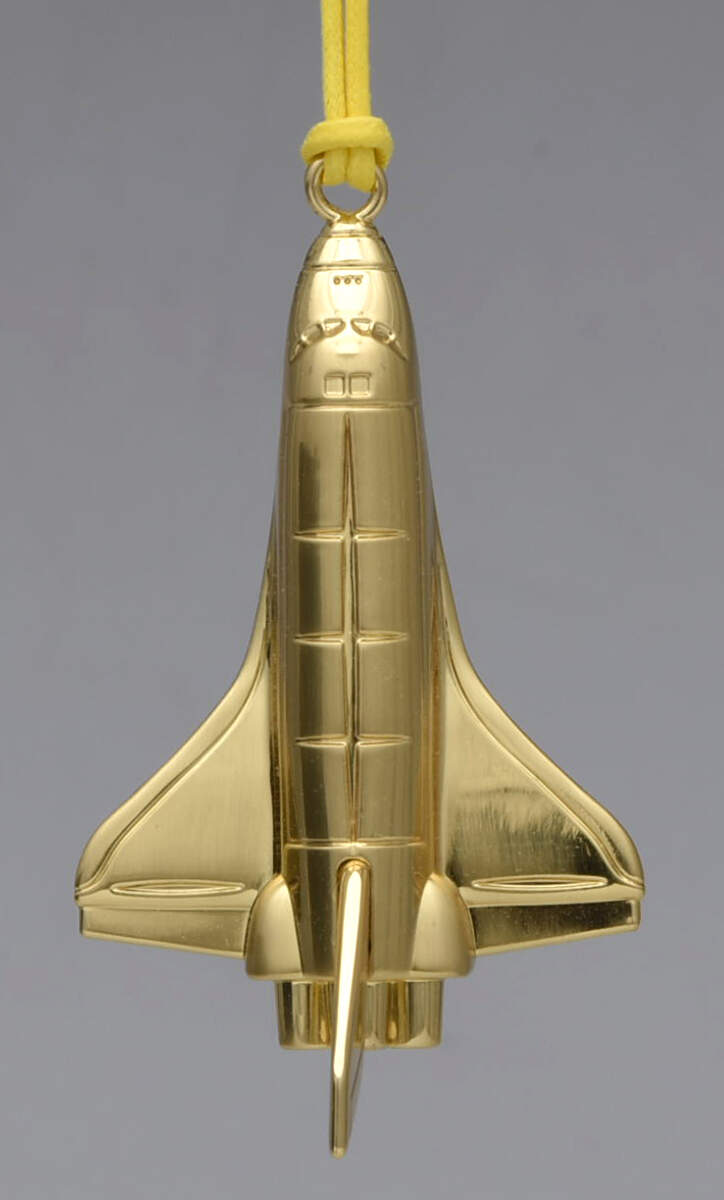 Golden Ornaments Rocketship - Boxed by Waterford-1
