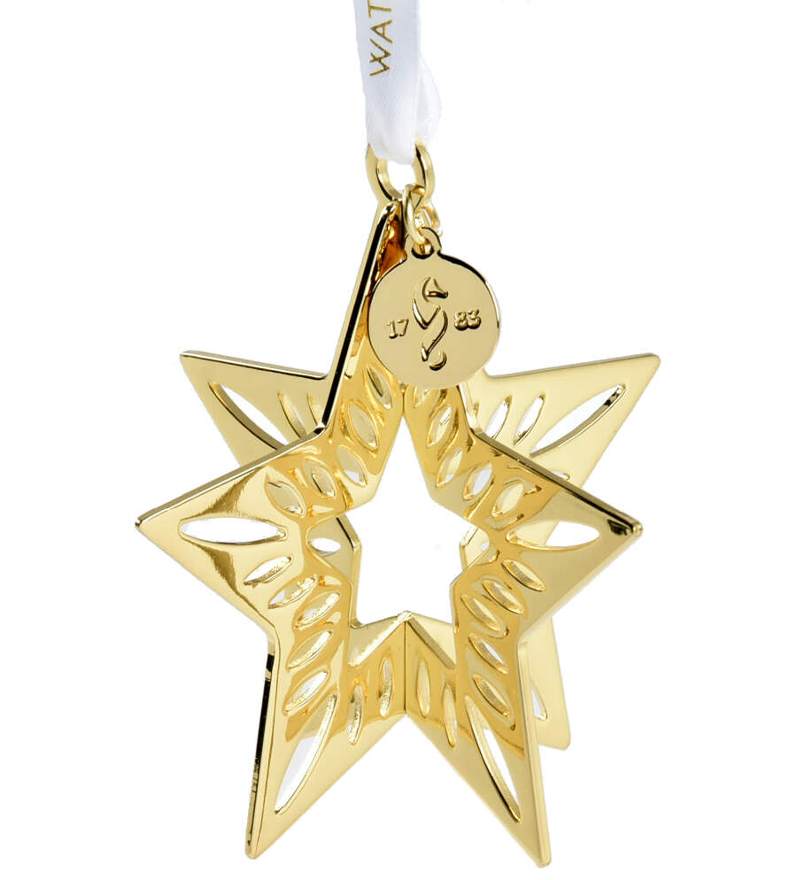 Golden Ornaments Golden 3d Star - No Box by Waterford-1