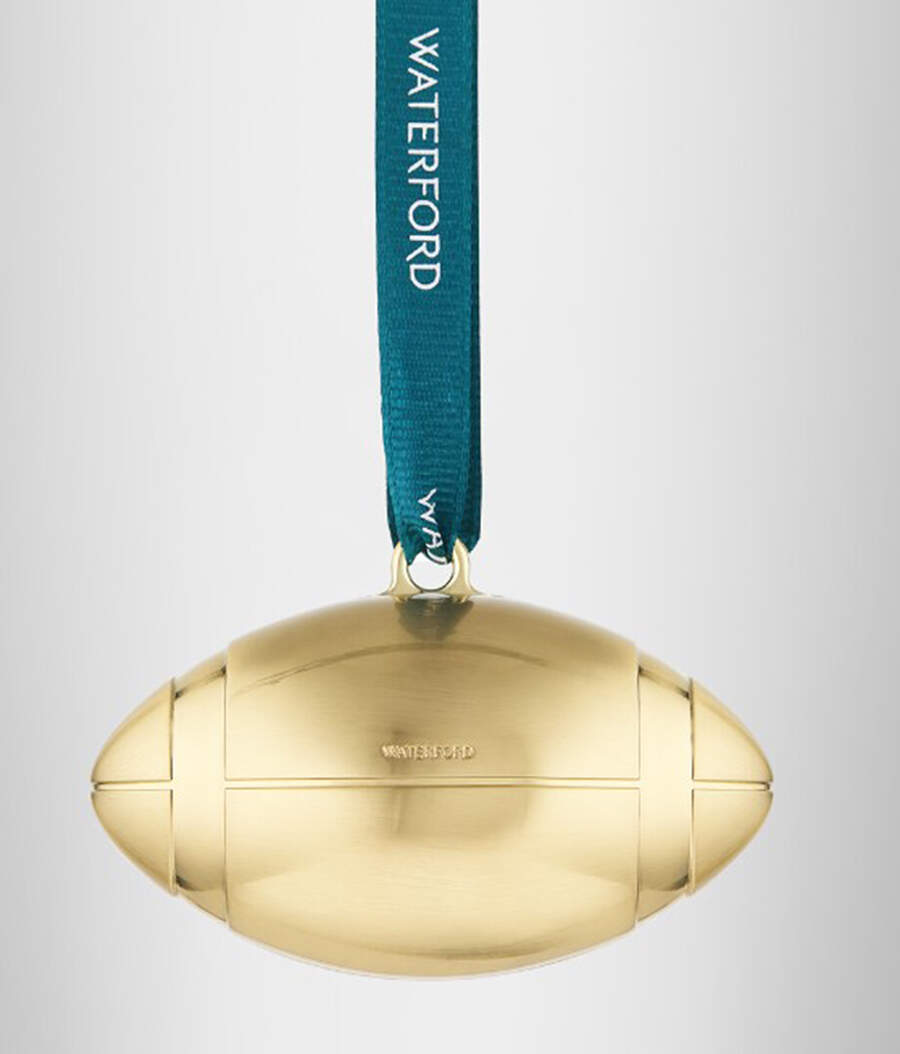 Golden Ornaments Football - Boxed by Waterford-1