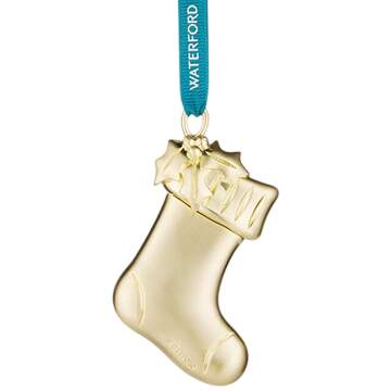 Golden Ornaments Stocking - Boxed by Waterford-1