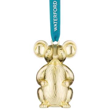 Golden Ornaments Mouse - Boxed by Waterford-1