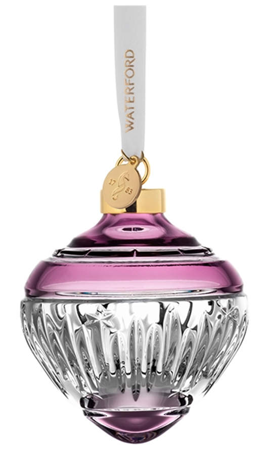 Winter Wonders Lilac Bauble-Midnight Frost - Boxed by Waterford Crystal-1