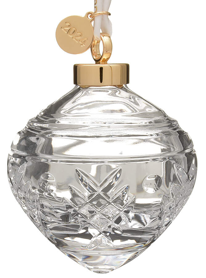 Winter Wonders Holly Bauble- Clear - Boxed by Waterford Crystal-1