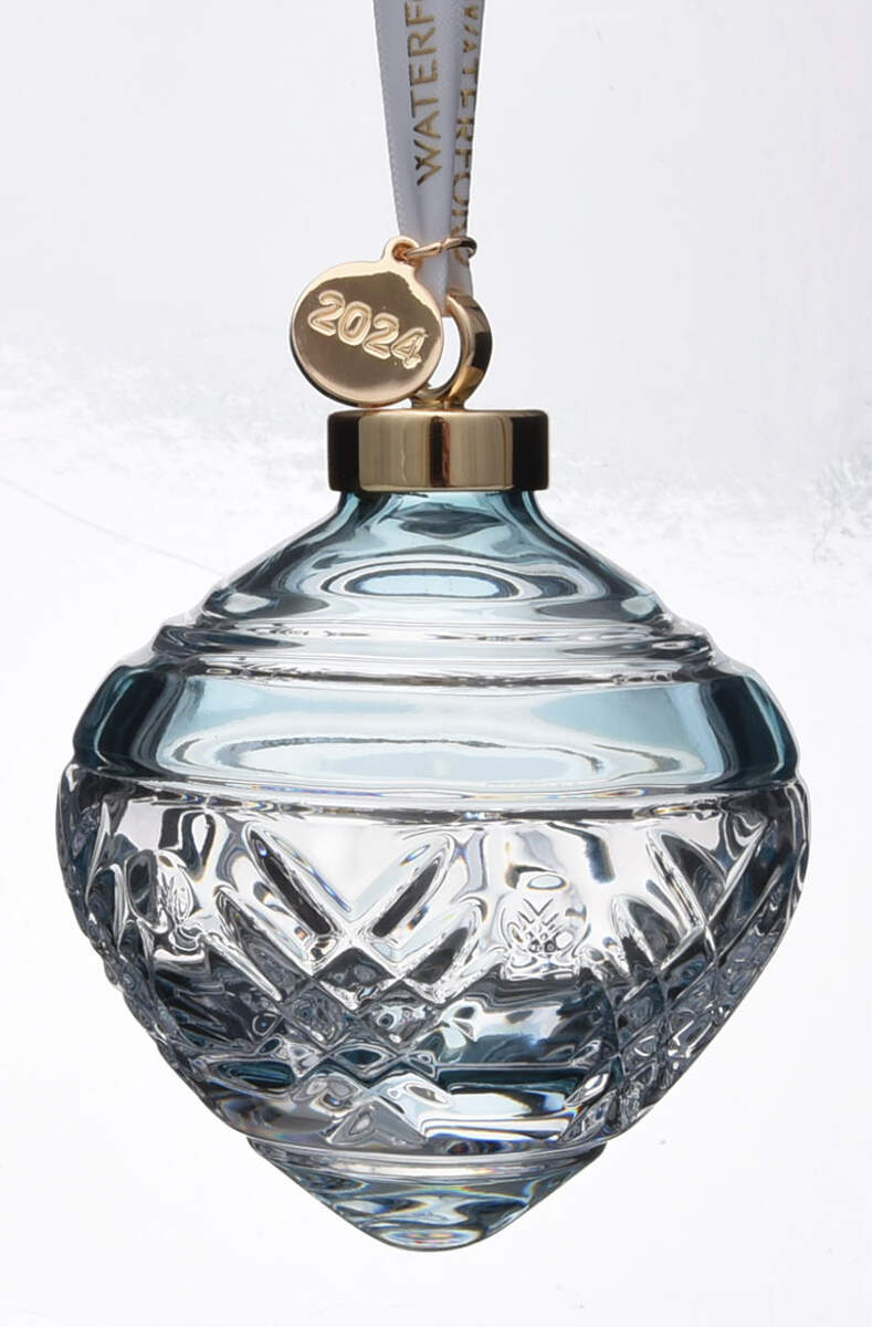 Winter Wonders Holly Bauble- Evergreen - No Box by Waterford Crystal-1