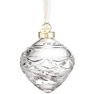 Winter Wonders Pinecone Bauble- Clear - Boxed by Waterford Crystal-1