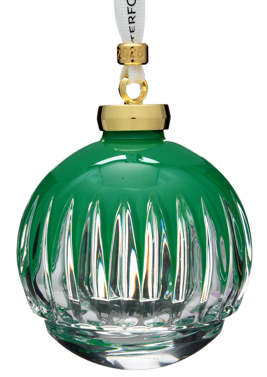 New Year  Annual Bauble Ornament 2026- Firework Green - Boxed by Waterford Crystal-1