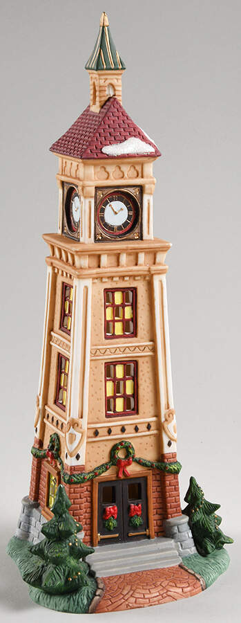 Holiday Time Village Clock Tower - No Box by Walmart (Wal-Mart)-1