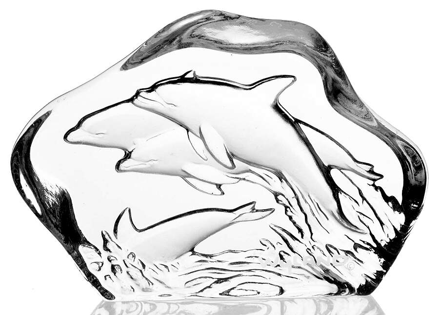 Paperweights Dolphin Family - Boxed by Wyland-1