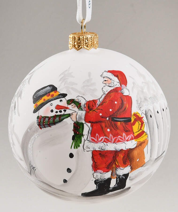 Painted Scenes, Art Magic Of Christmas Ball - Boxed by Waterford Crystal-1