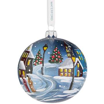 Painted Scenes, Art Holy Night Bauble - Boxed by Waterford Crystal-1
