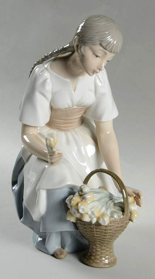 Zaphir Figurine Basket Of Tulips - With Box by Zaphir-1