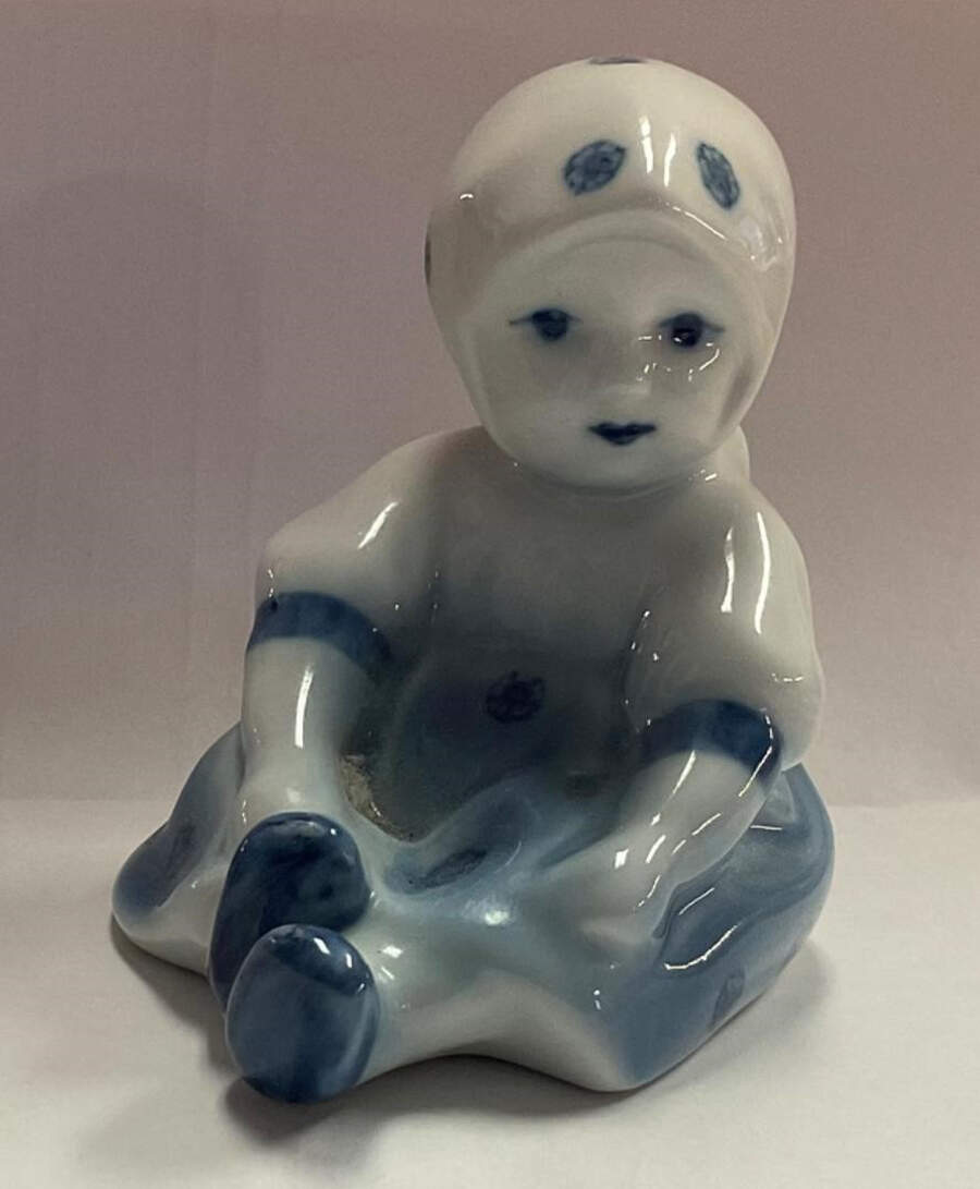 Zsolnay Figurines Blue Baby - Boxed by Zsolnay-1