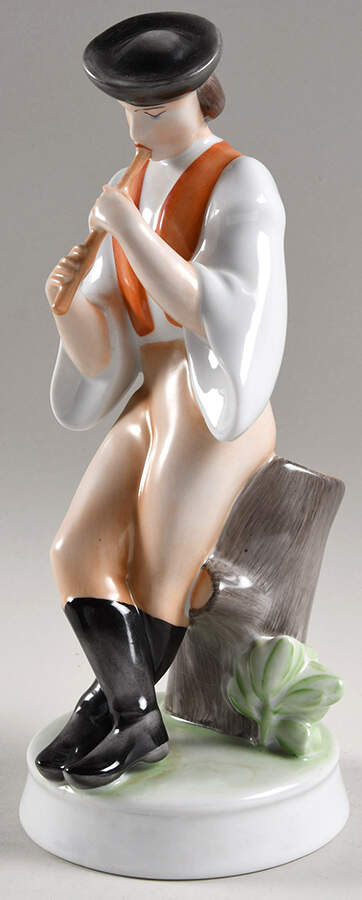 Zsolnay Figurines Flute Player - No Box by Zsolnay-1