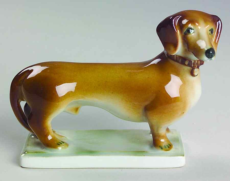 Zsolnay Figurines Dachshund - No Box by Zsolnay-1