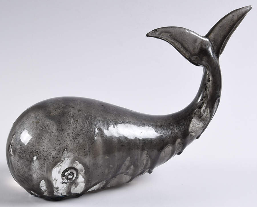 Zanetti Art Glass Whale - Drip - No Box by Zanetti-1