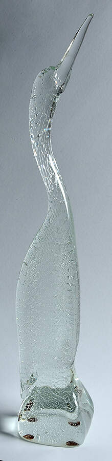 Zanetti Art Glass Bird - Bubbles - No Box by Zanetti-1
