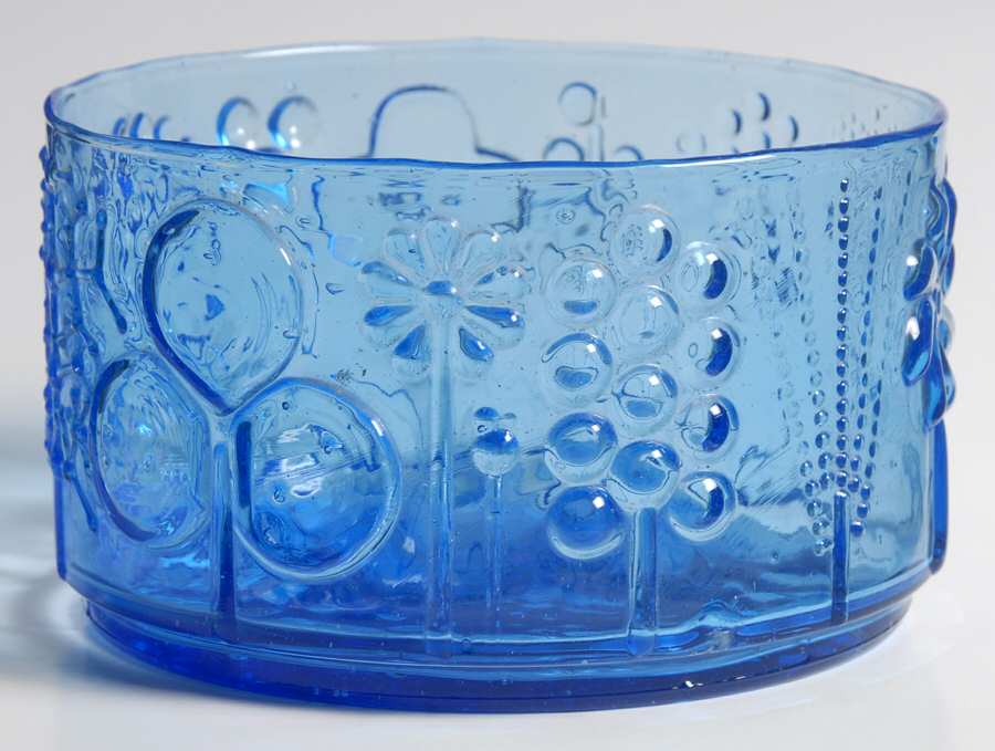 Flora Cobalt Blue 5" Round Bowl by Arabia Crystal-1