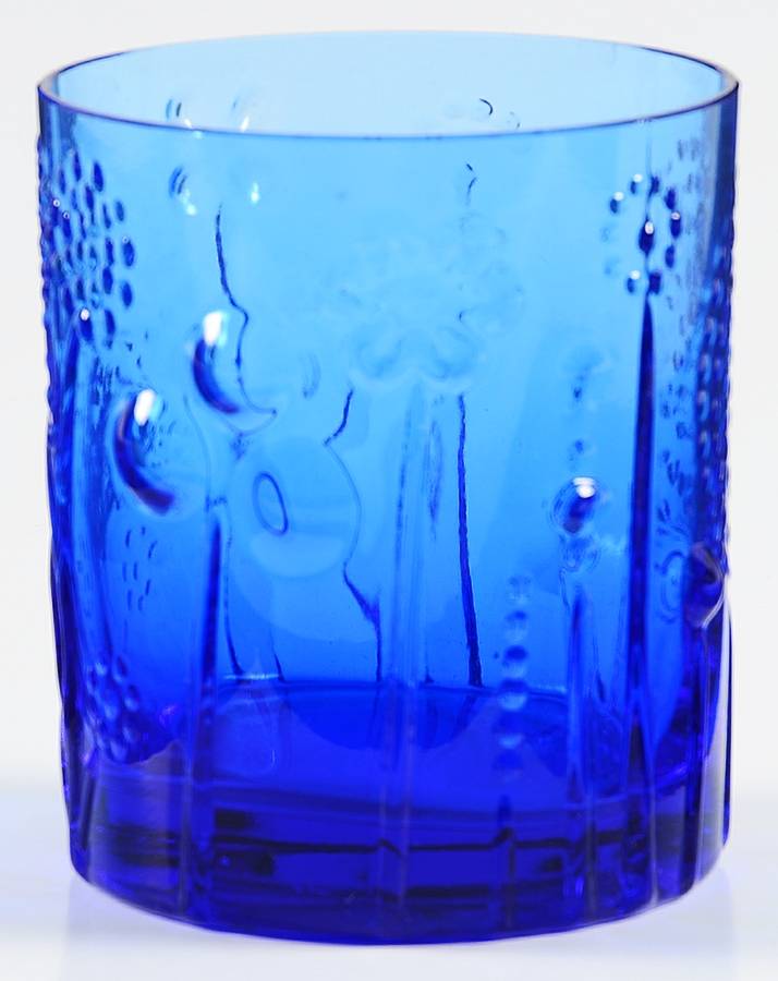 Flora Cobalt Blue Old Fashioned by Arabia Crystal-1