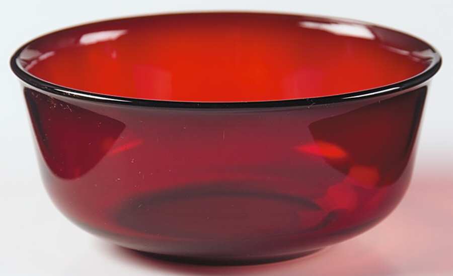 Classique Ruby (Rim) Small Fruit Dessert Bowl by Arcoroc-1