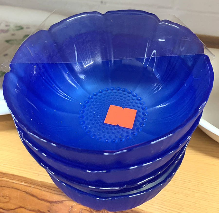 Fleur Cobalt Small Fruit Dessert Bowl by Arcoroc-1