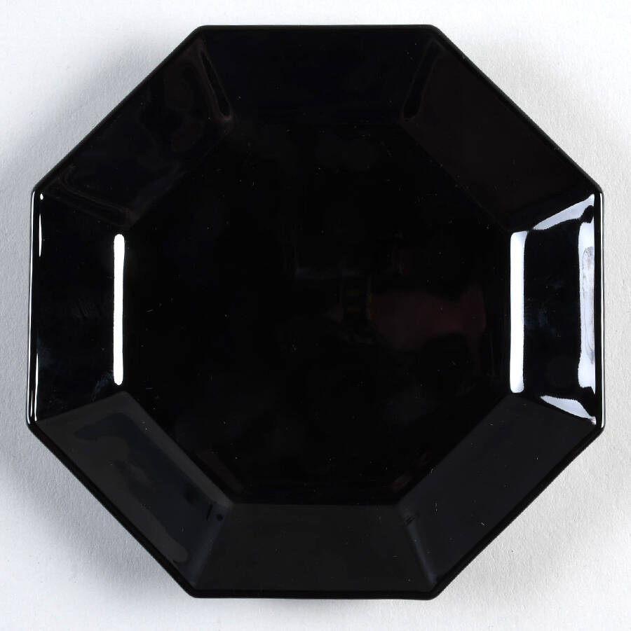 Octime Black Bread & Butter Plate by Arcoroc-1