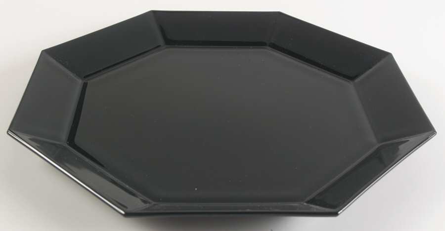 Octime Black Cake Plate No Dome by Arcoroc-1