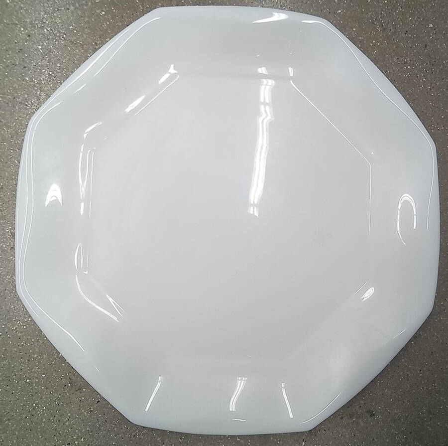 Octime White 13" and Over, Platter by Arcoroc-1